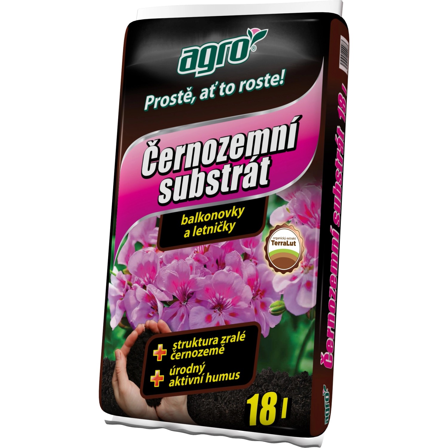 Agro černozemní substrát pro balkonové rostliny18 l