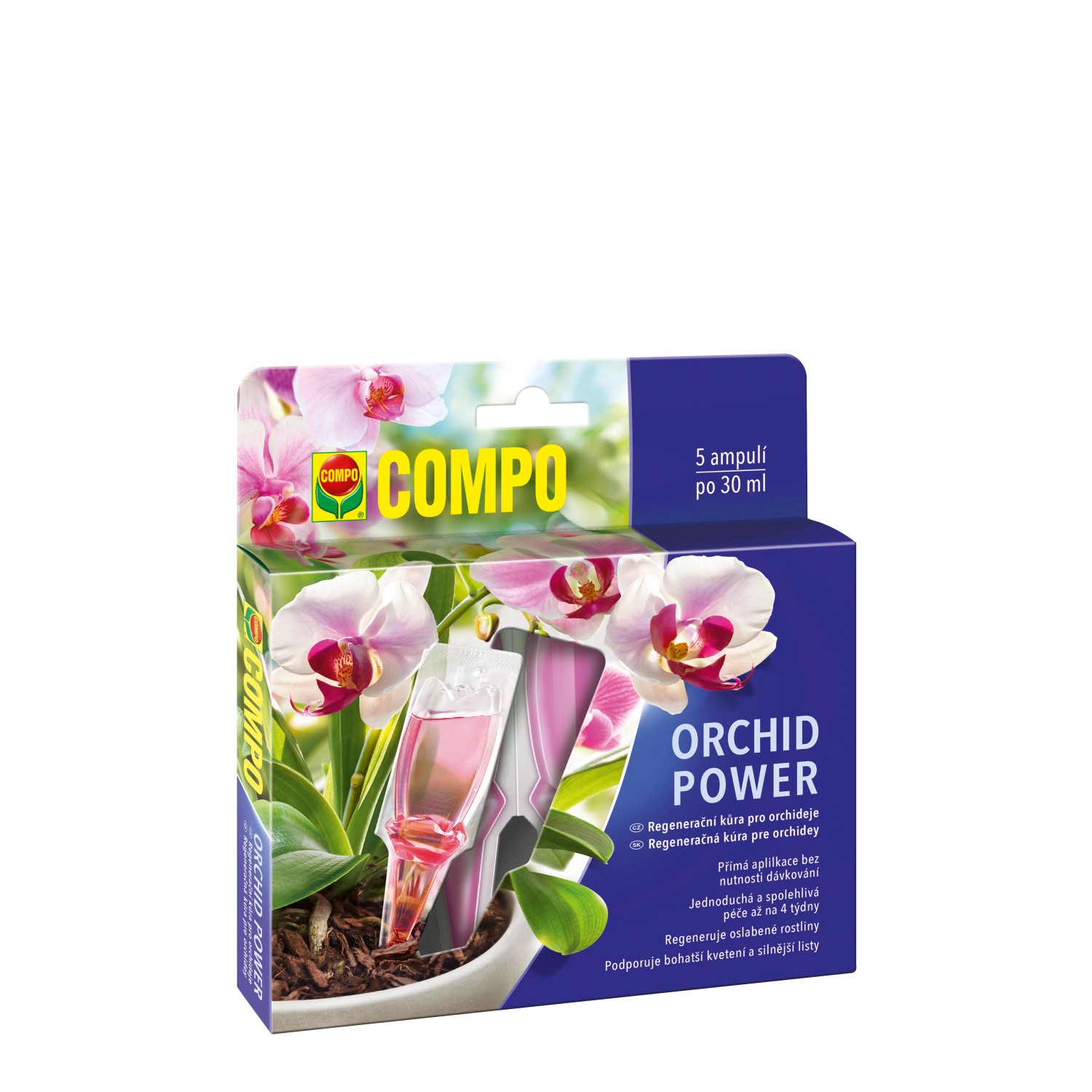 Compo orchid Power 5 x 30 ml – regenerační kůra pro orchideje