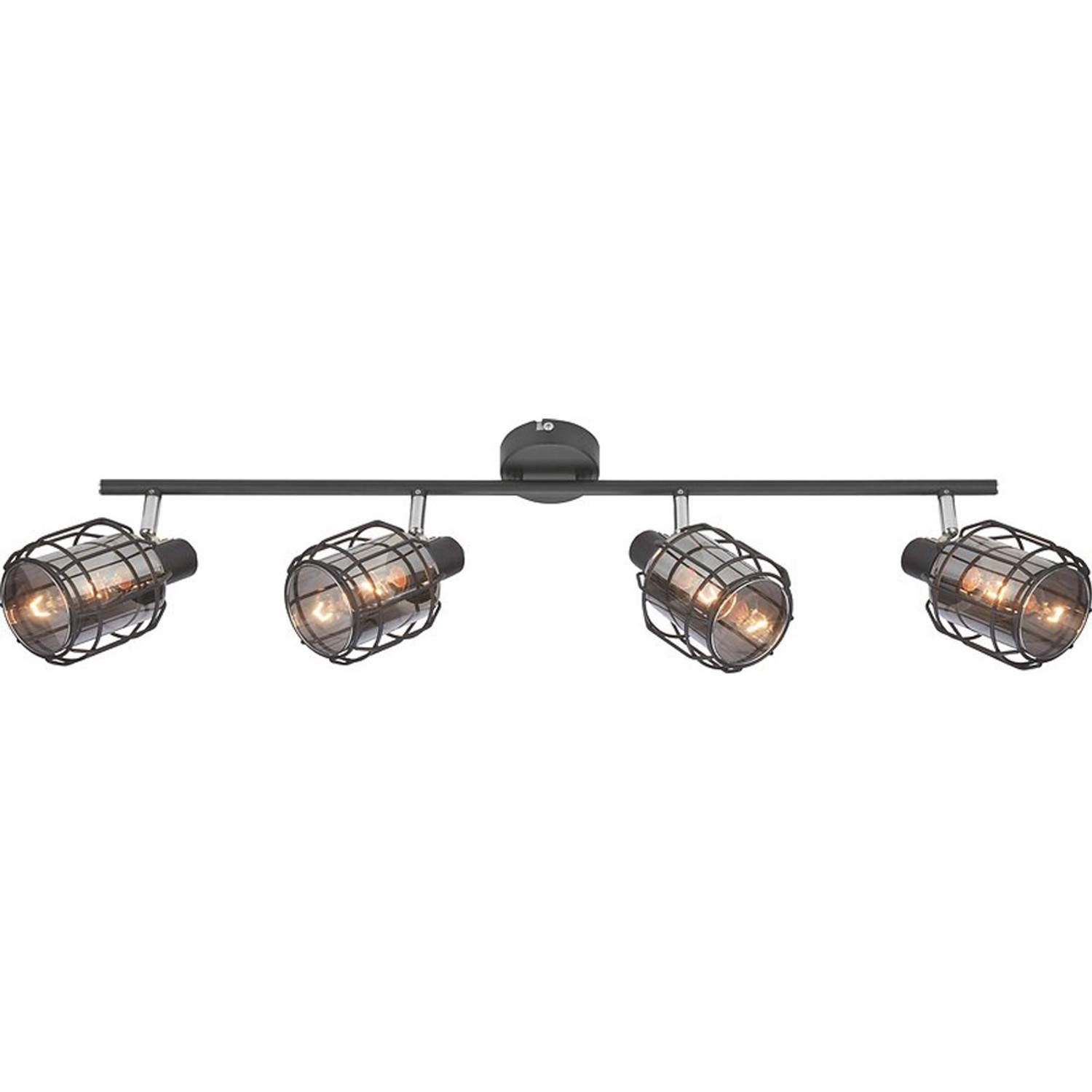 Bodové svítidlo LUNGO matná černá, 4-bodové, 16,5 x 71 x 10 cm