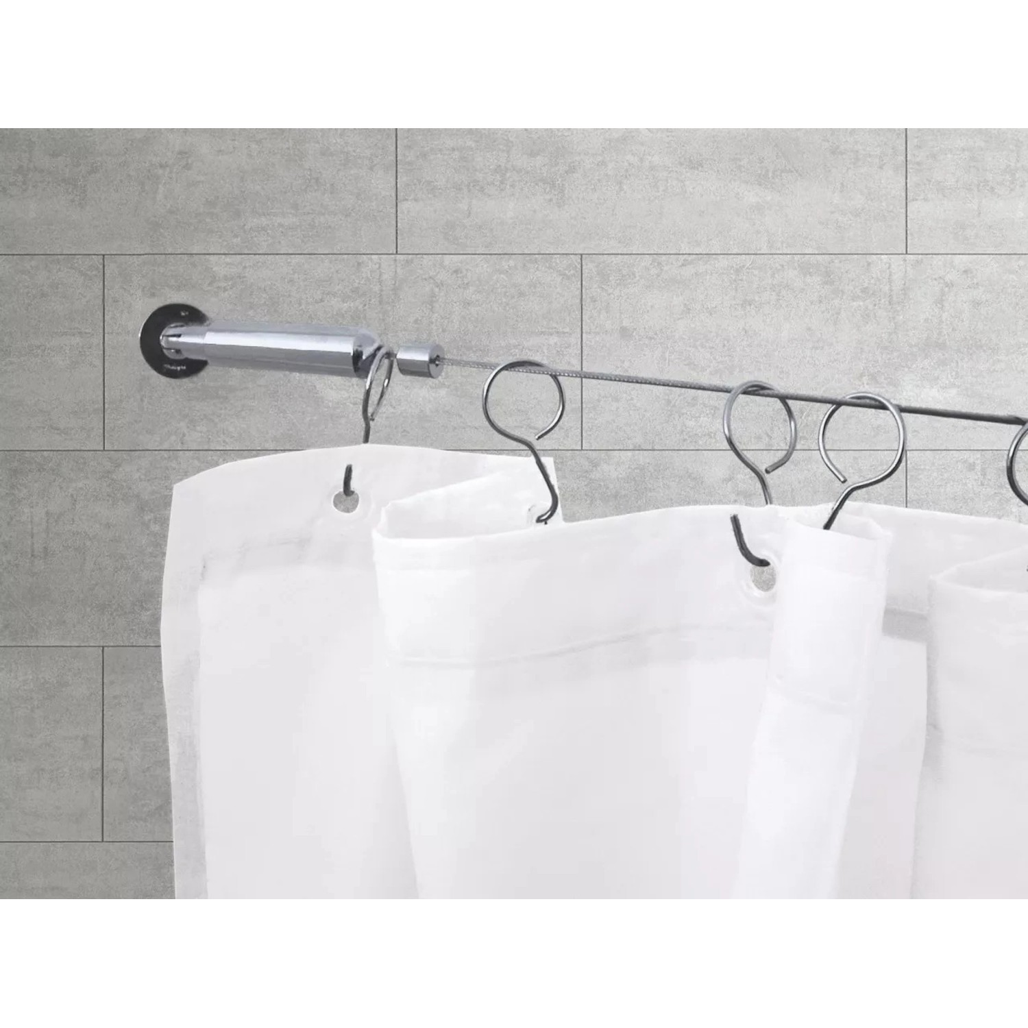 Lankový systém 500 cm na sprchový závěs Kleine Wolke chrom 3308101000