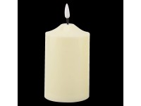 EURAKLES LED svíčka bílá/bílý plamínek 150 x 75 mm, 1 ks