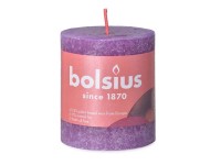 Bolsius Svíčka válcová Rustic Vibrant Violet 68 x 80 mm