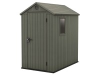 KETER Plastový zahradní domek Darwin 4x6, olivová zelená, 125,8 x 184,5 x 205 cm