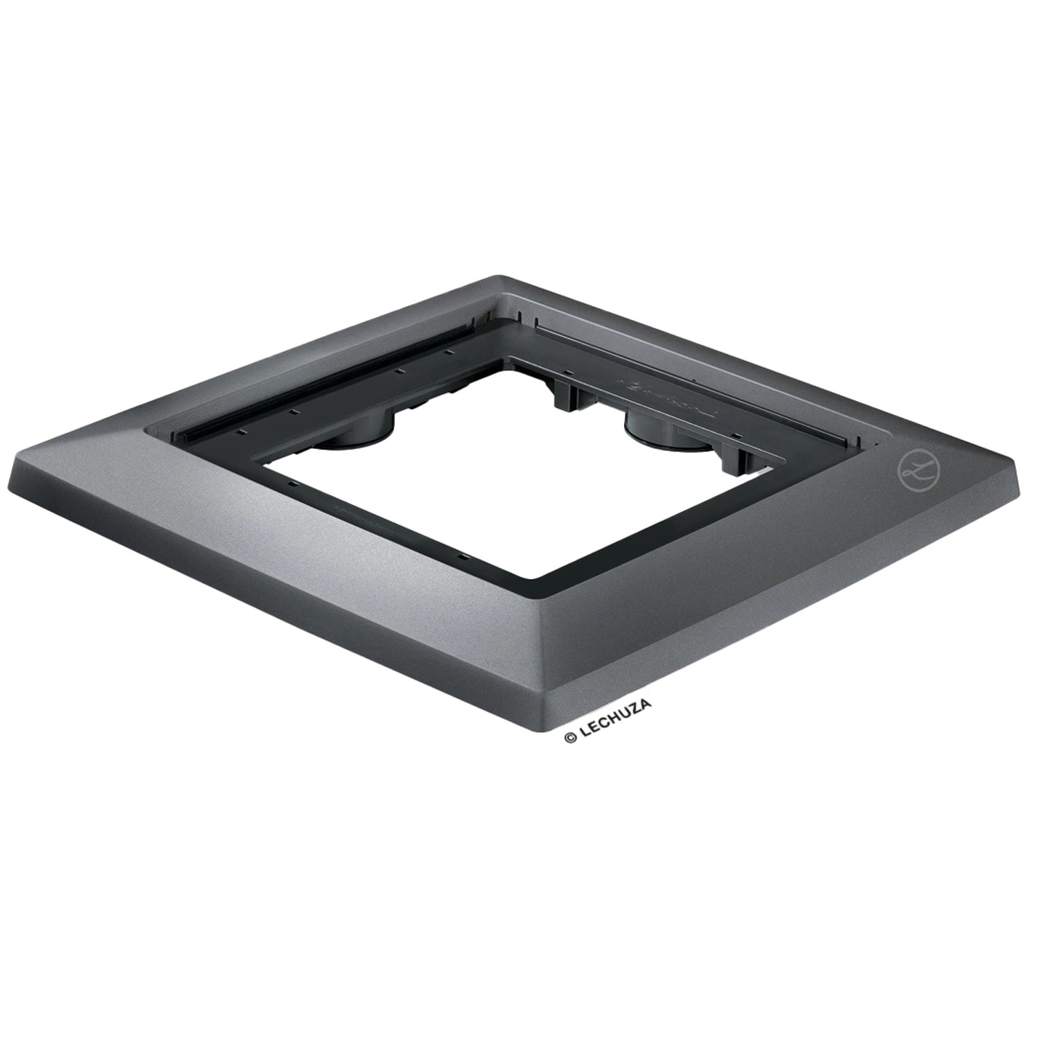 Lechuza Podstavec pod květináč s kolečky Cubico 40, met. antracitová, 41 x 41 cm