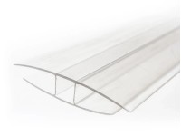 Spojovací H profil transparentní 4+6 mm, délka 2 m Spojovací H profil transparentní 4+6 mm, délka 2 m