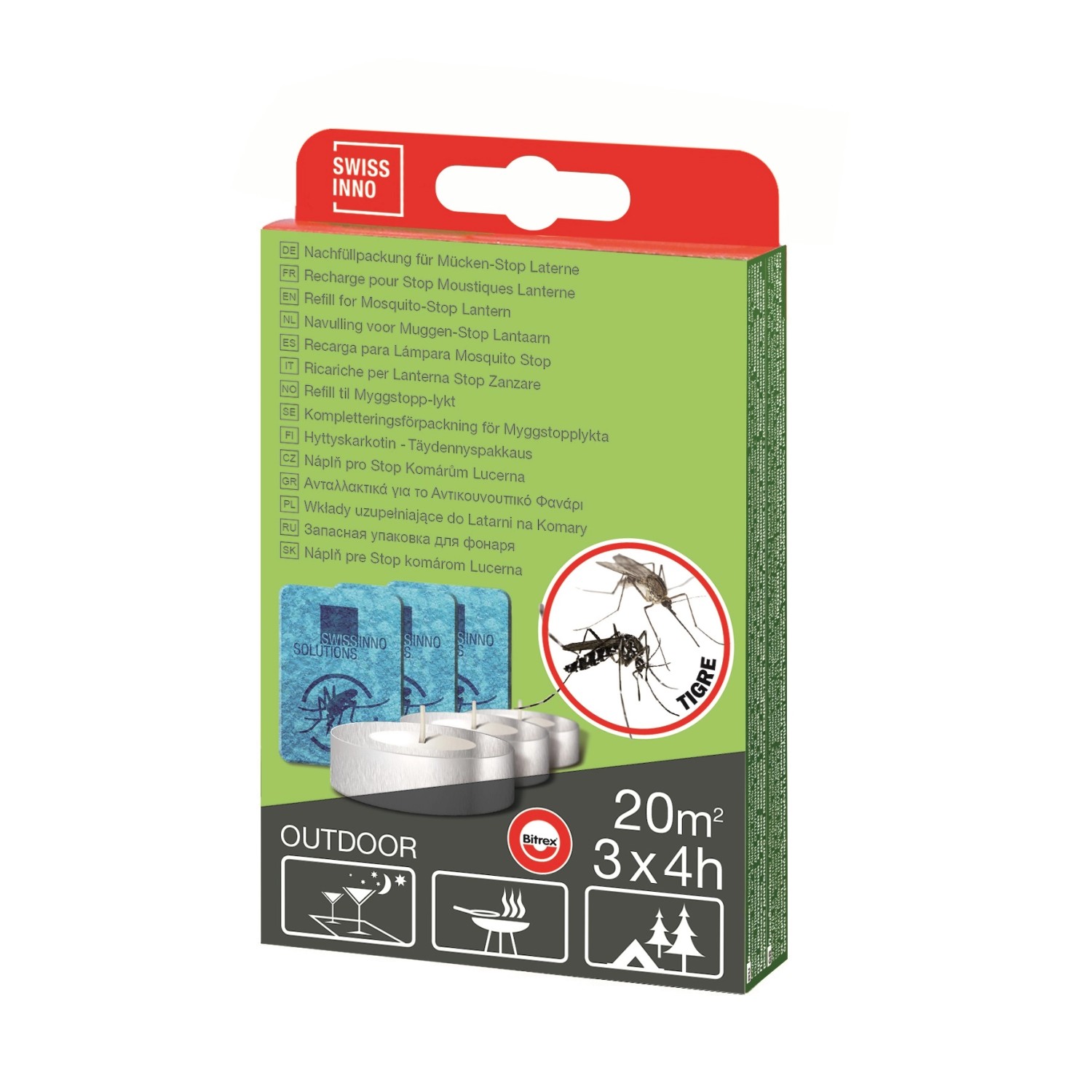Swissinno Náhradní náplň lampy proti komárům Mückenstop 12 h