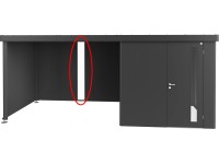 Biohort Světelný panel pro boční stříšku zahradního domku Neo, tmavě šedá