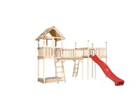 Weka Hrací věž Tabaluga 816, přírodní/červená, 450 x 374 cm Weka Hrací věž Tabaluga 816, přírodní/červená, 450 x 374 cm