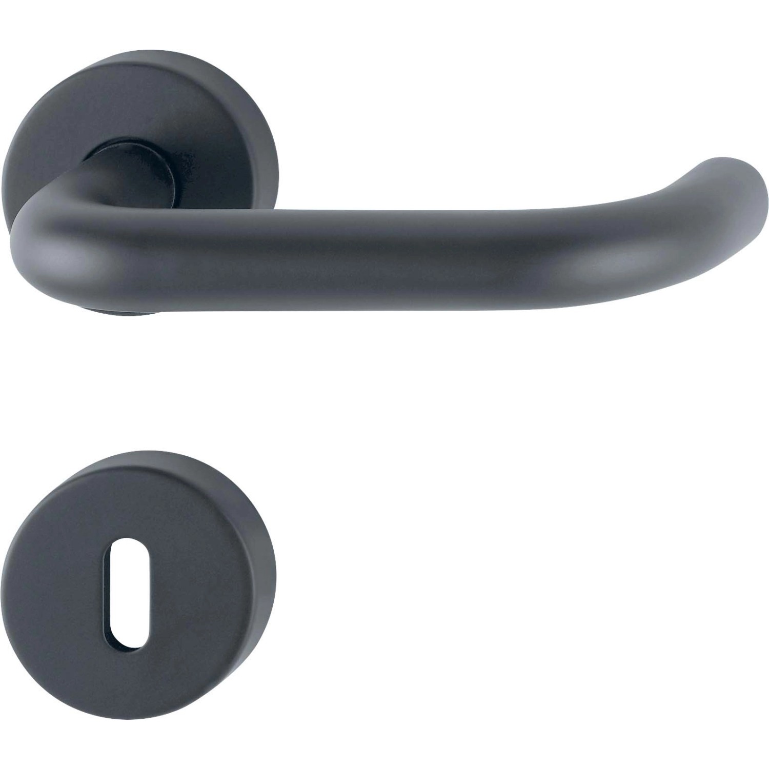 AnsaPro Rozetová souprava na interiérové dveře Don nerezová ocel matná černá