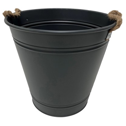 Mega Collections Květináč Beat Bucket zinkový šedý pr. 44 x 46 x 46 cm