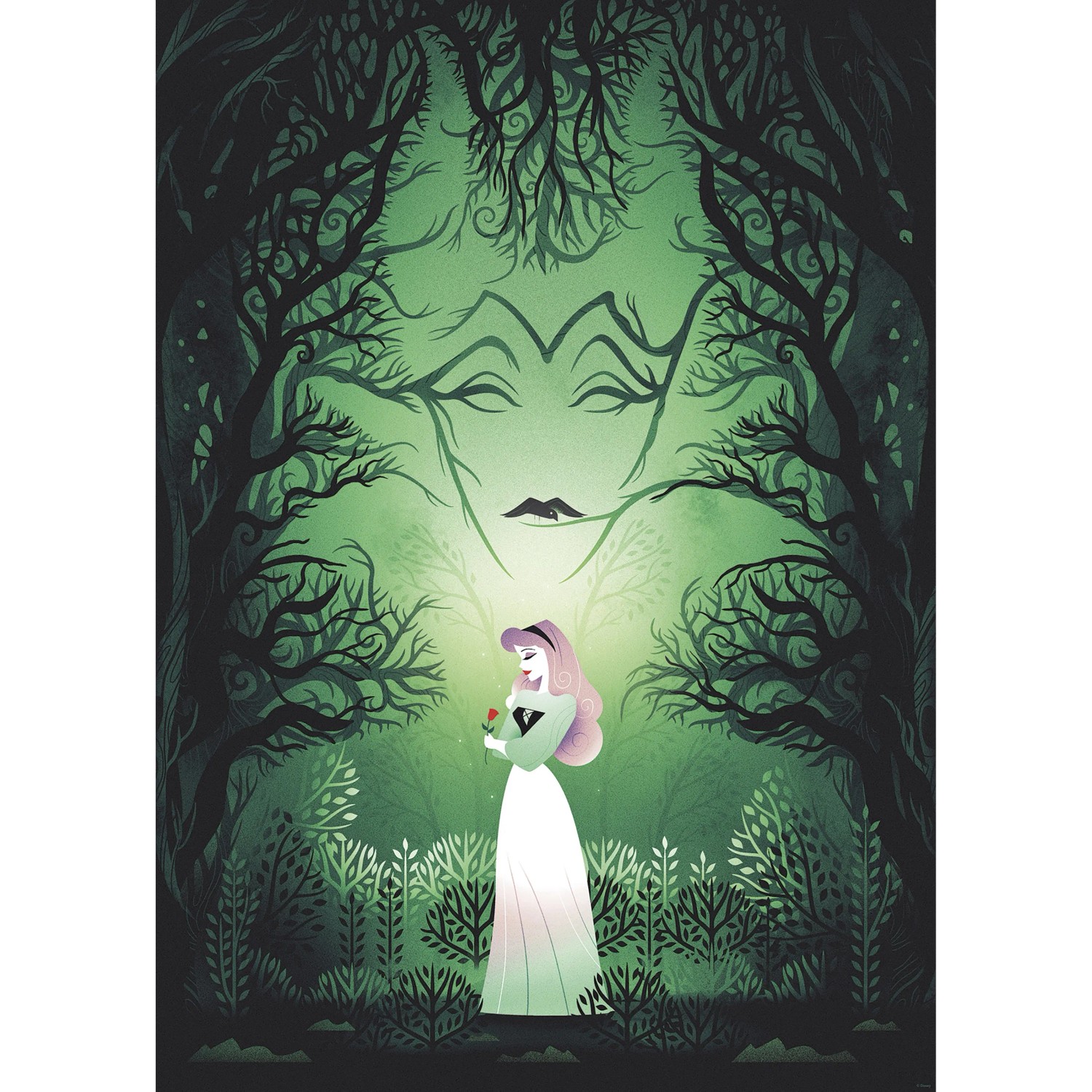 Komar Plakát Disney Sleeping Beauty Aurora Maleficent 50 x 70 cm