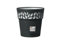 Stefanplast Samozavlažovací květináč OPERA CLOE, grafitová, pr. 20 x 19 cm Stefanplast Samozavlažovací květináč OPERA CLOE, grafitová, pr. 20 x 19 cm