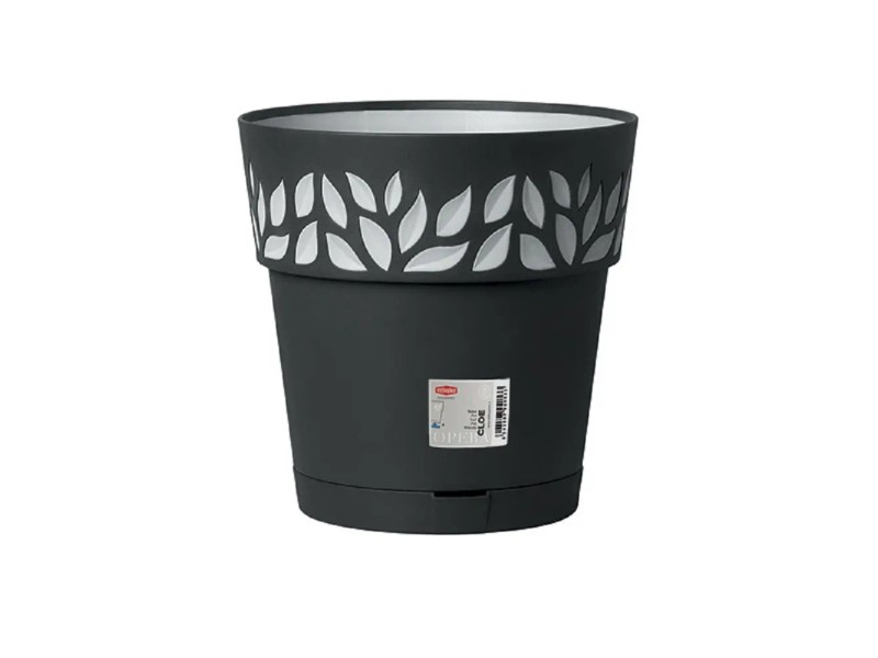Vaso Opera Cloe 25x25 Cm, Colore Terra Vaniglia, In Resina Certificata - Stefanplas - 5