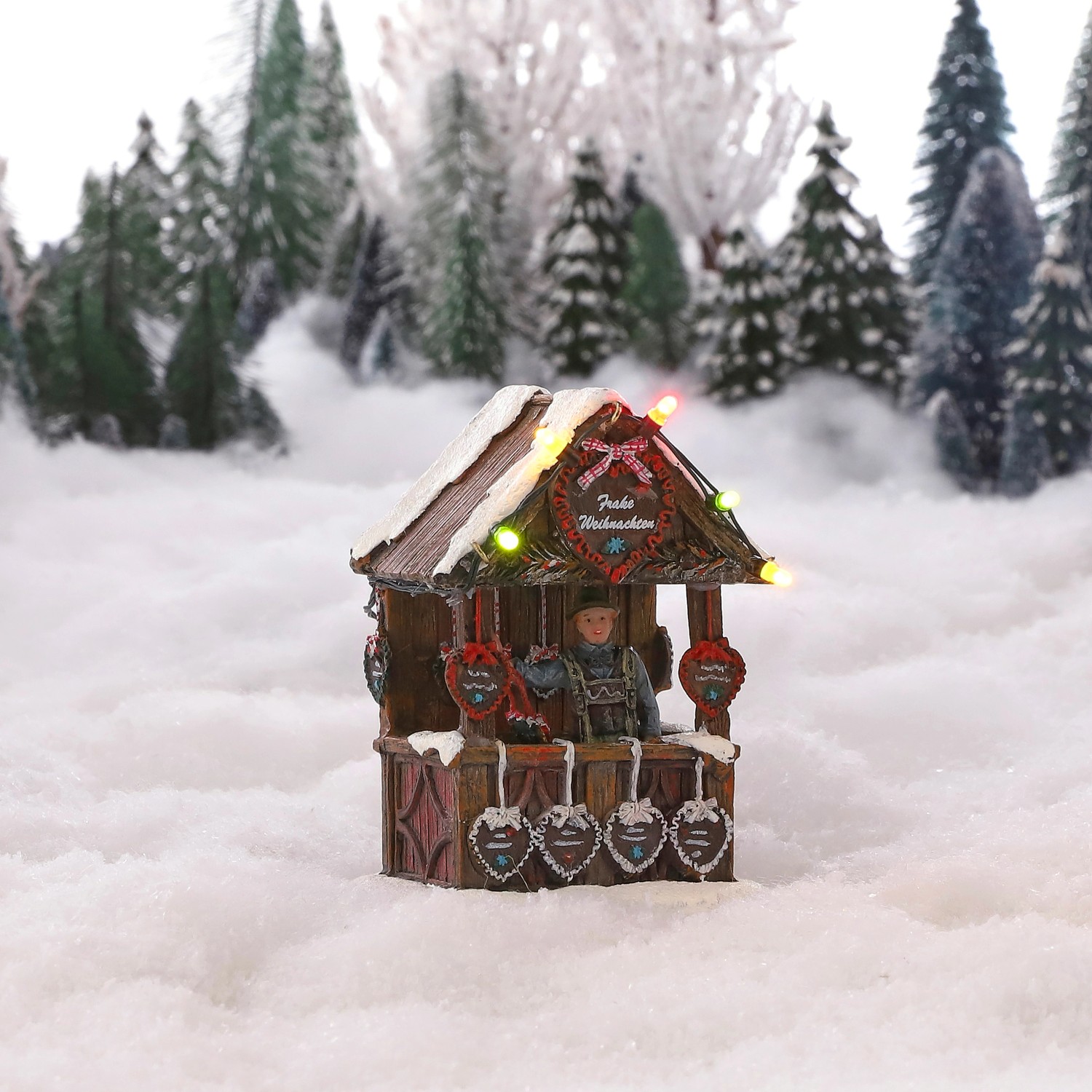 Luville Stánek s perníčky s osvětlením, 8 x 7 x 11 cm