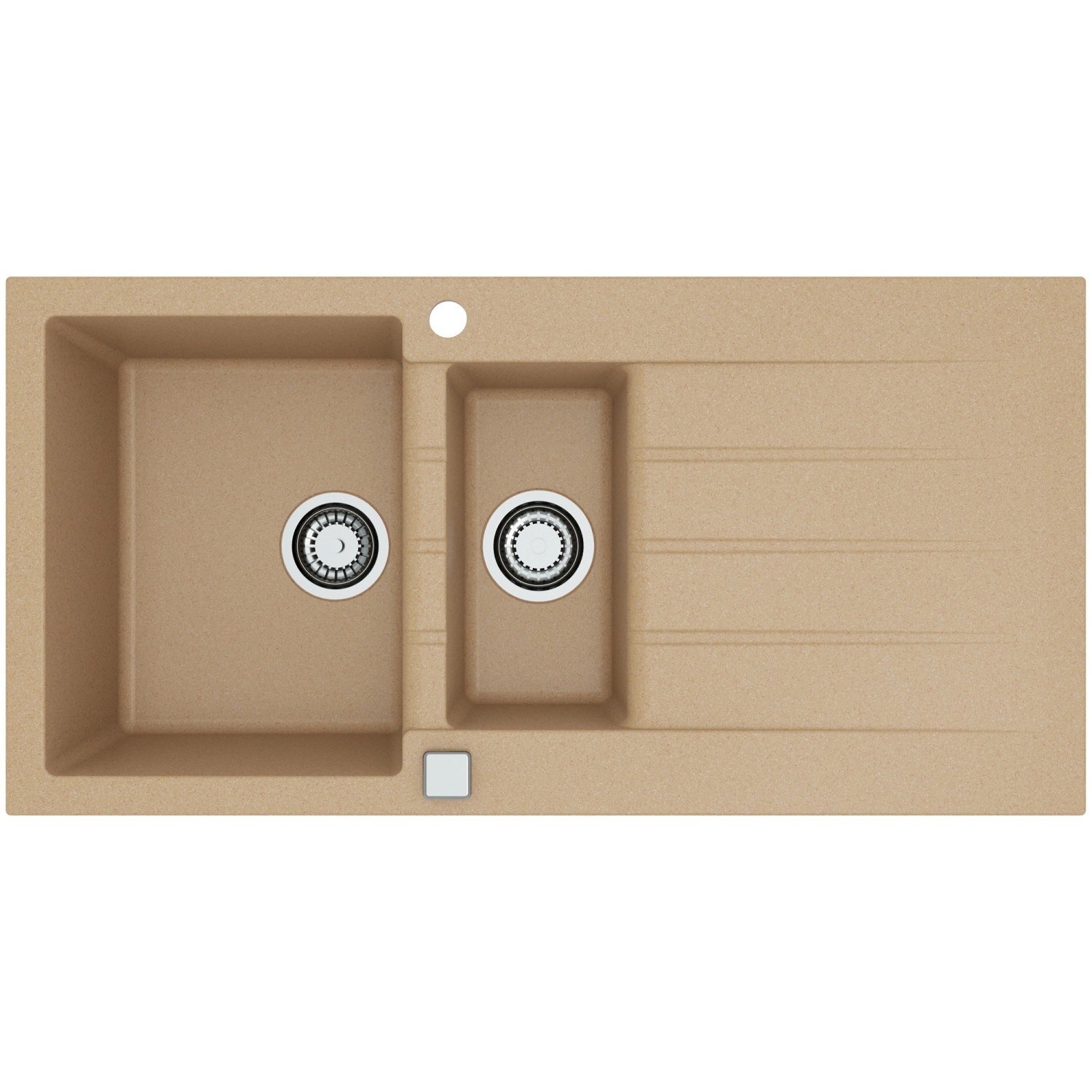 Alveus Granitový dřez Cadit 80, béžová, 100 x 50 cm