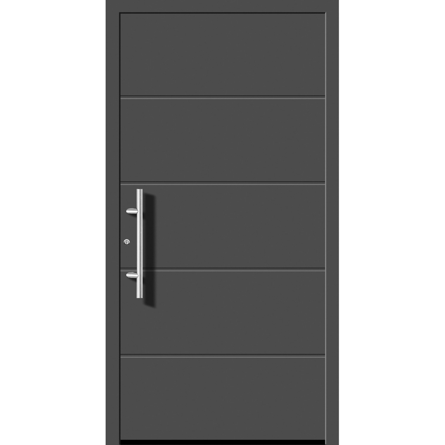 Splendoor Hliníkové vchodové dveře Moderno M470/P, antracitová metalíza, 110 L