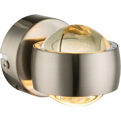 GLOBO nástěnné LED svítidlo RANDI nikl matný