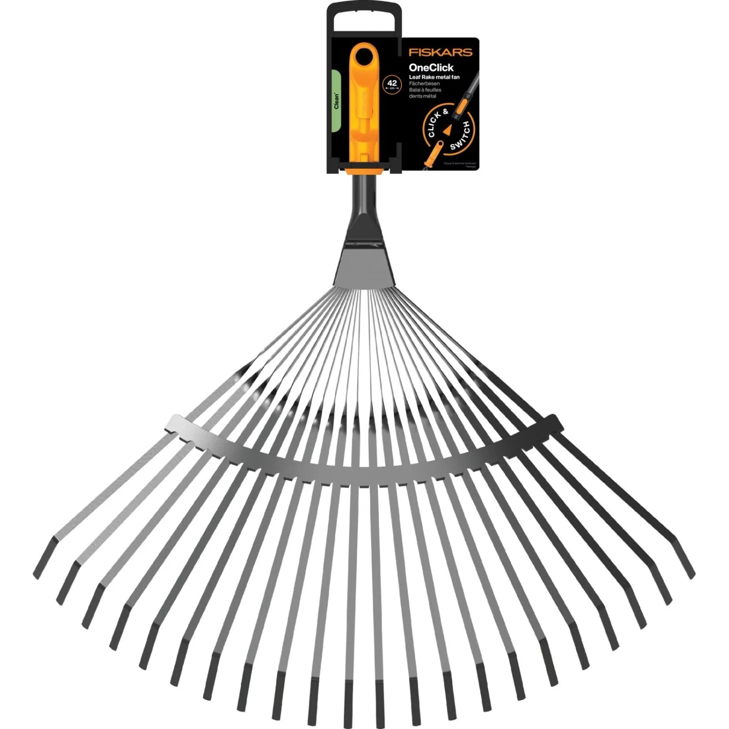 FISKARS Hrábě na listí OneClick Clean 42 cm