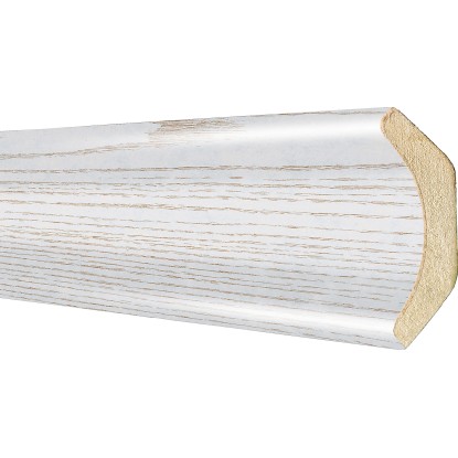 Profilová lišta, jasan bílý fóliovaná, 22 x 22 mm, délka 2600 mm