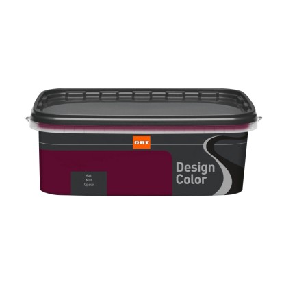 OBI Design Color Aubergine, matná interiérová barva v 2,5l kbelíku.
