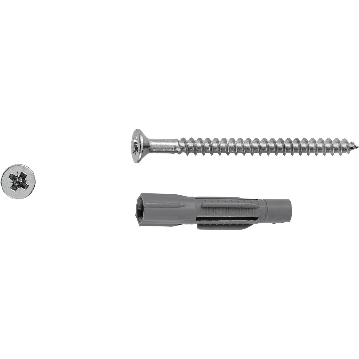 LUX Sada univerzálních hmoždinek 5 mm x 29 mm se šrouby, 16 ks