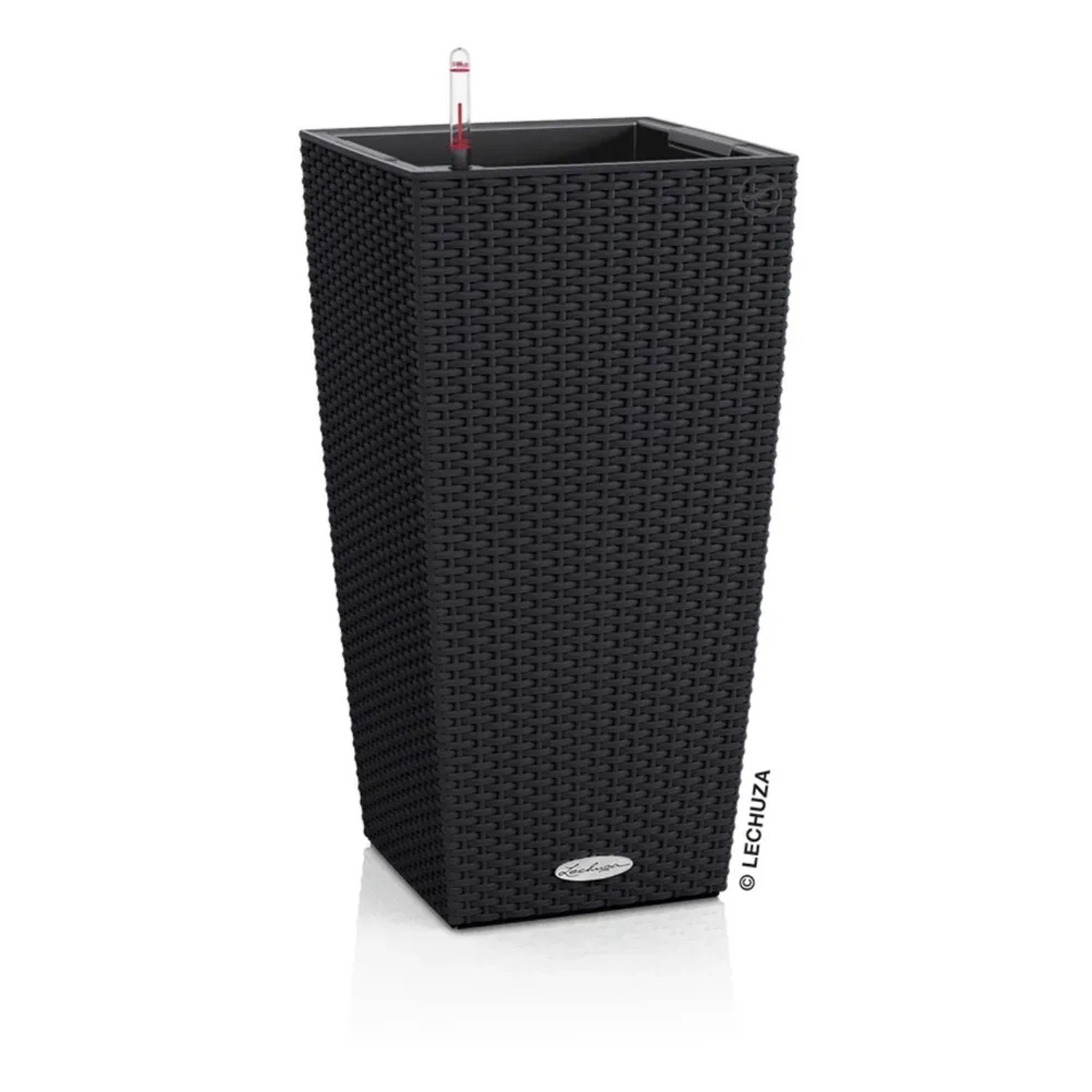 Lechuza Květináč Cubico Cottage 30 černý, 565 x 295 x 295 mm