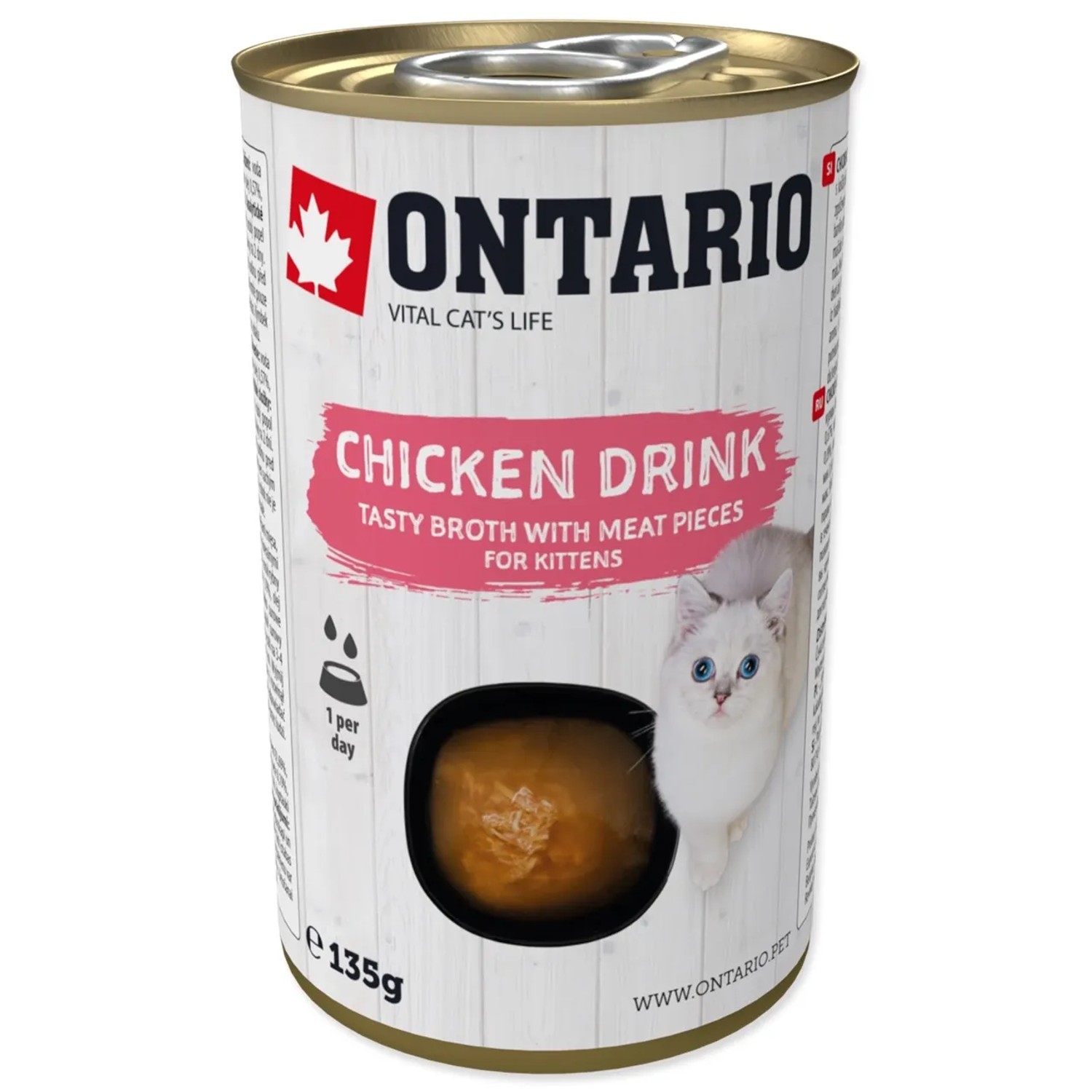Levně ONTARIO Nápoj pro koťata Drink Kitten s kuřecím masem 135 g