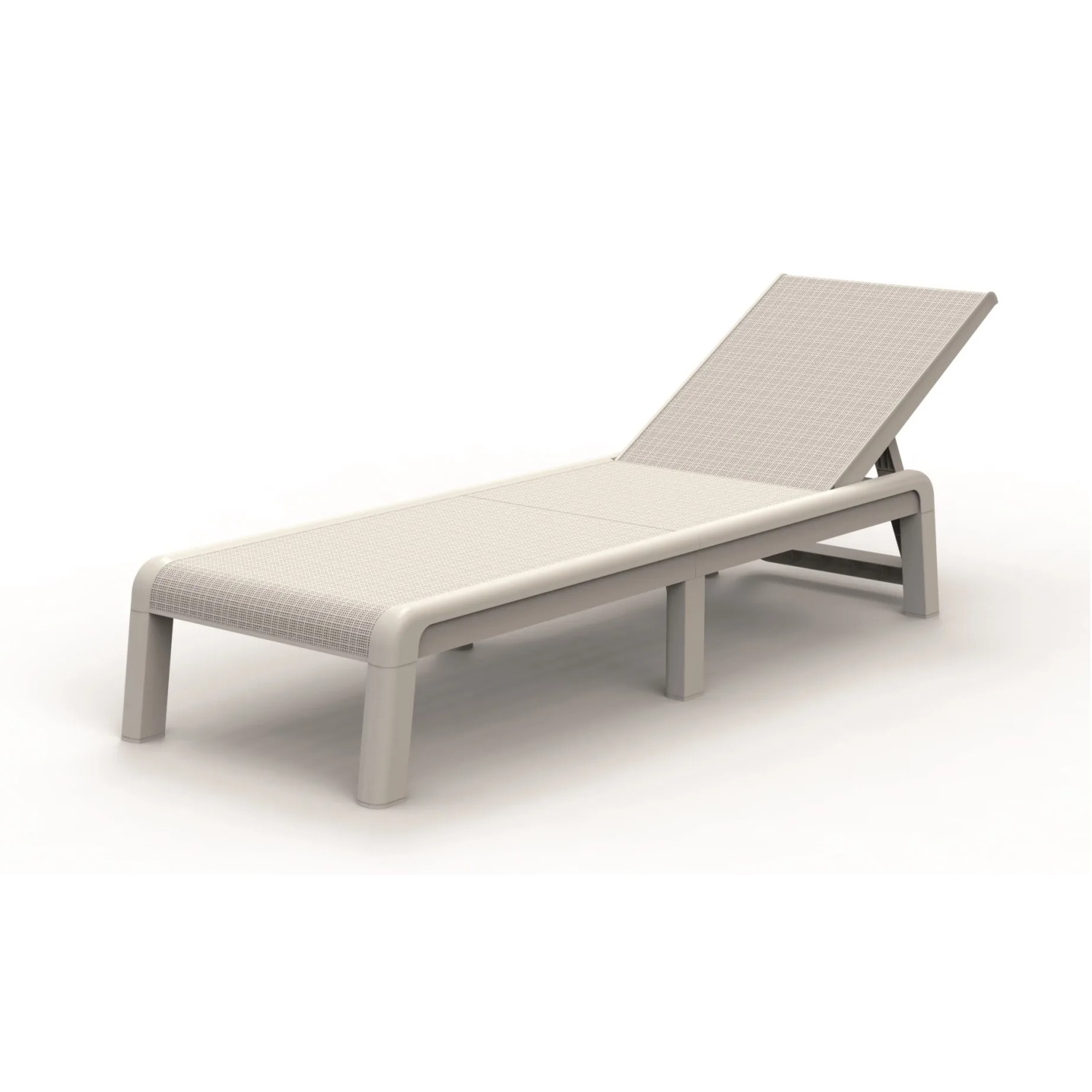 KETER Zahradní lehátko Mallorca, bílá, 58 x 187,5 x 29 cm