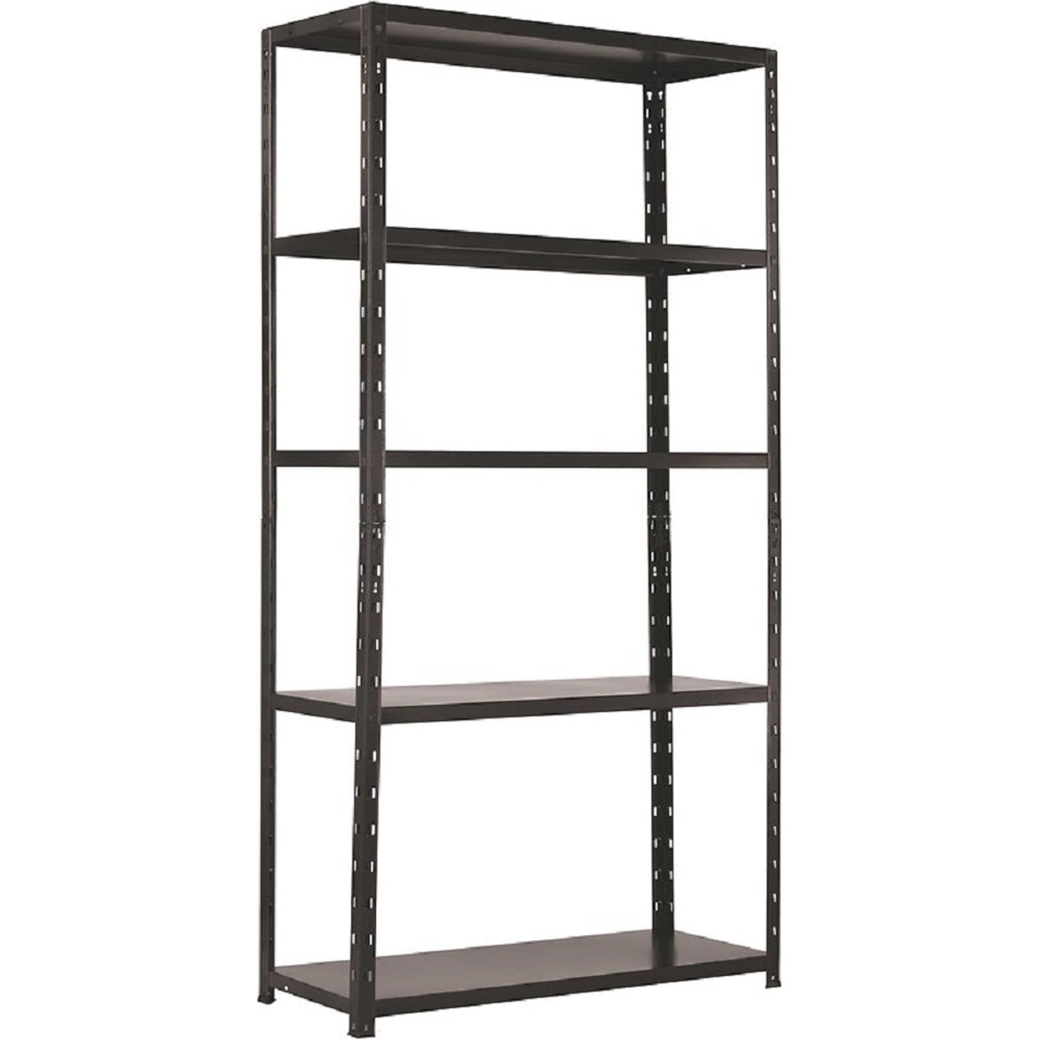 VLC Bezšroubový kovový regál antracitový, nosnost 325 kg, 193 x 100 x 40 cm