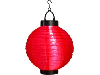 Solární svítidlo Lampion červené