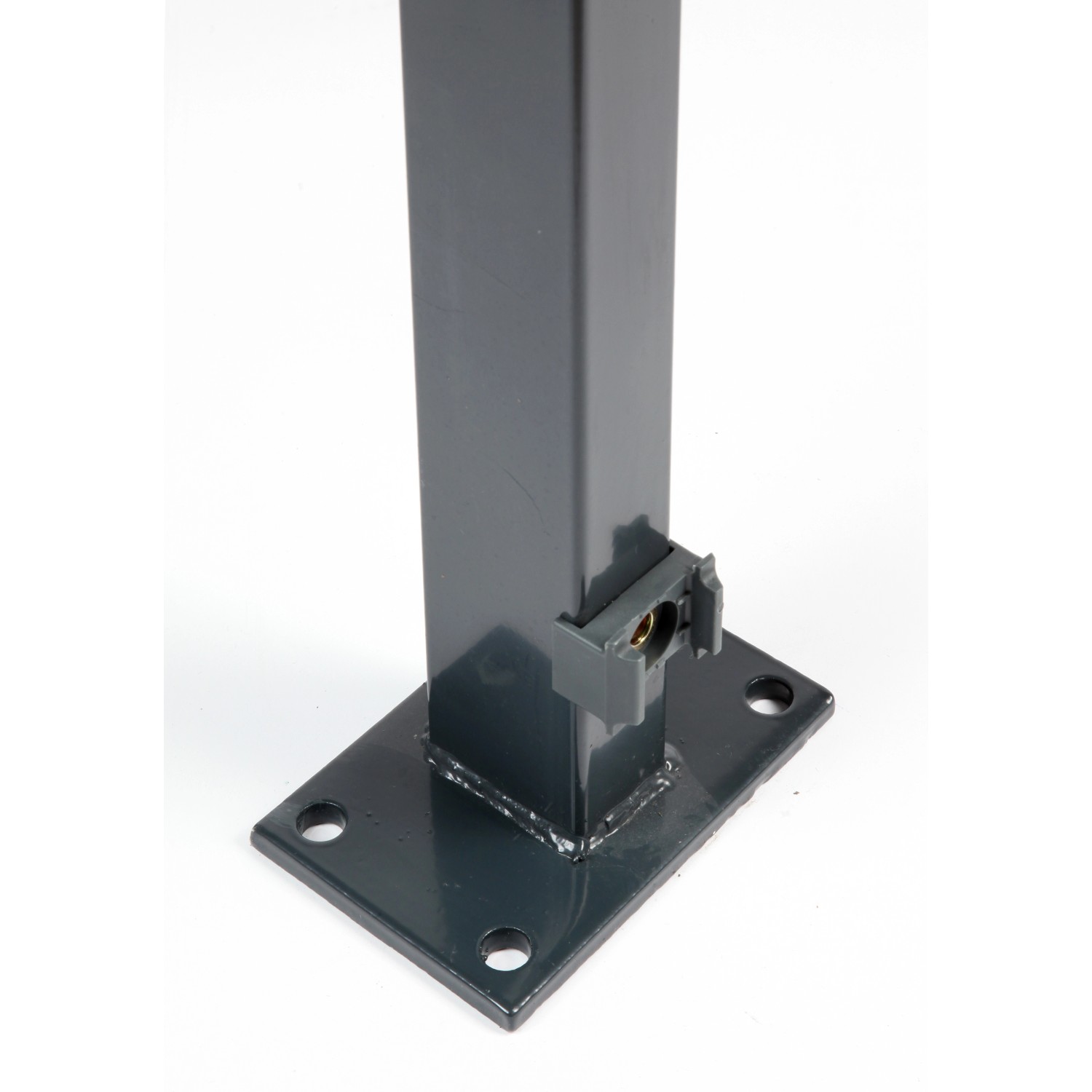 Floraworld Plotový sloupek s navařenou patkou antracit 6 x 4 x 149 cm