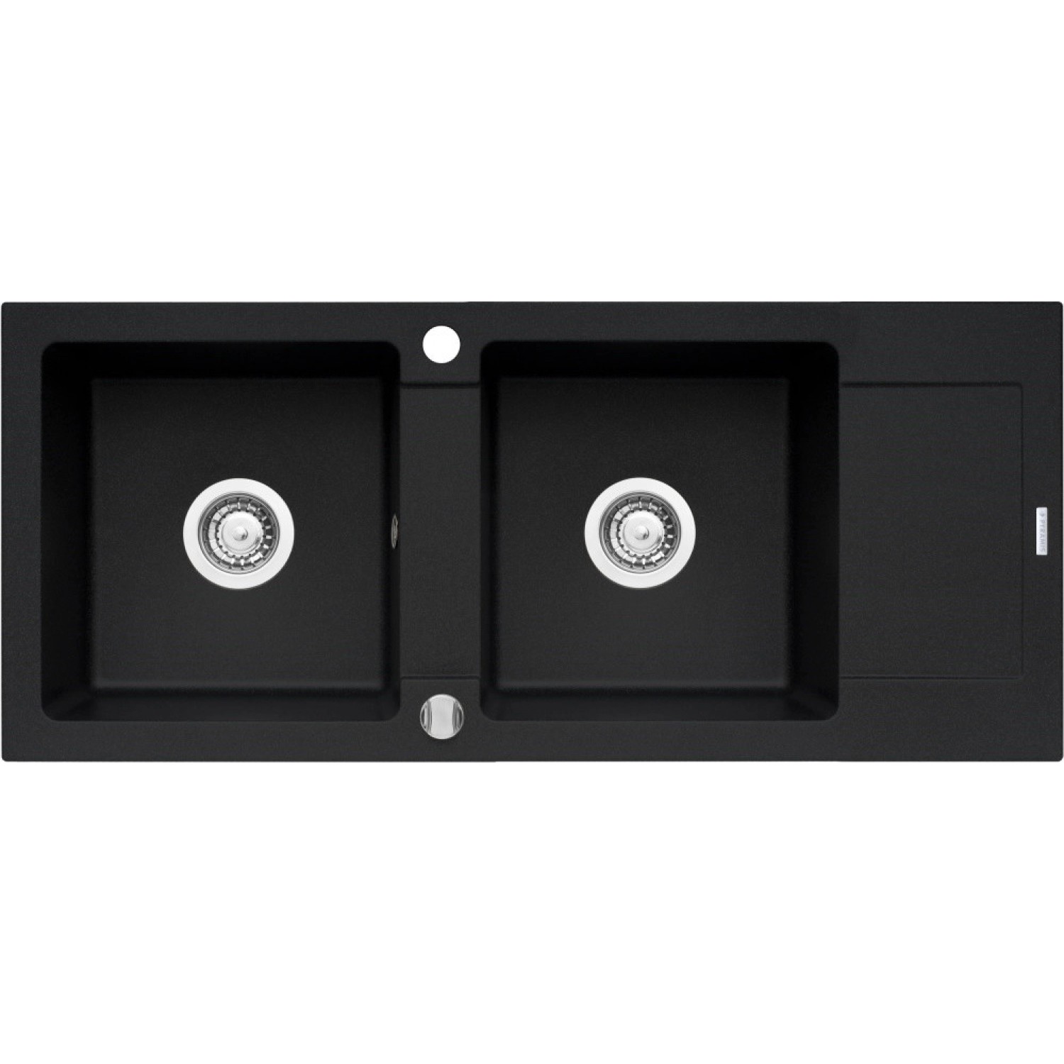 Pyramis Granitový dřez s odkapávačem Mido 2B 1D, volcano, 116 x 50 cm