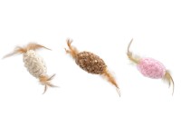 Magic Cat Goods Žinylkový míček s pírky, se šantou kočičí, různé druhy, 20 cm Magic Cat Goods Žinylkový míček s pírky, se šantou kočičí, různé druhy, 20 cm