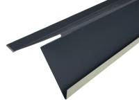 COVERNIT Štítové lemování s vodní drážkou UNI, RAL 7024 grafit 2000 mm