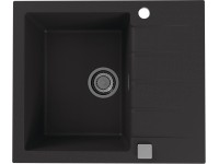 Alveus Granitový dřez Cadit 10, černá, 59 x 50 cm Alveus Granitový dřez Cadit 10, černá, 59 x 50 cm