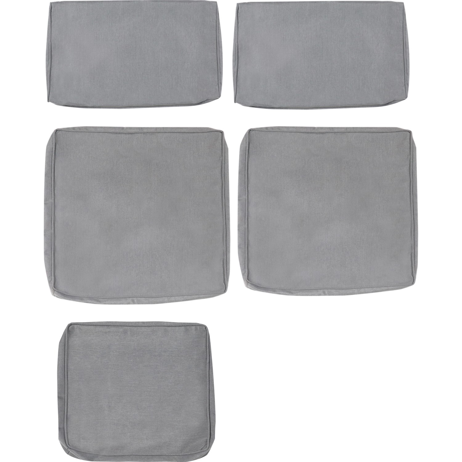 OBI Náhradní sada potahů na polstry pro sestavu Hopevale, šedá, 5dílná