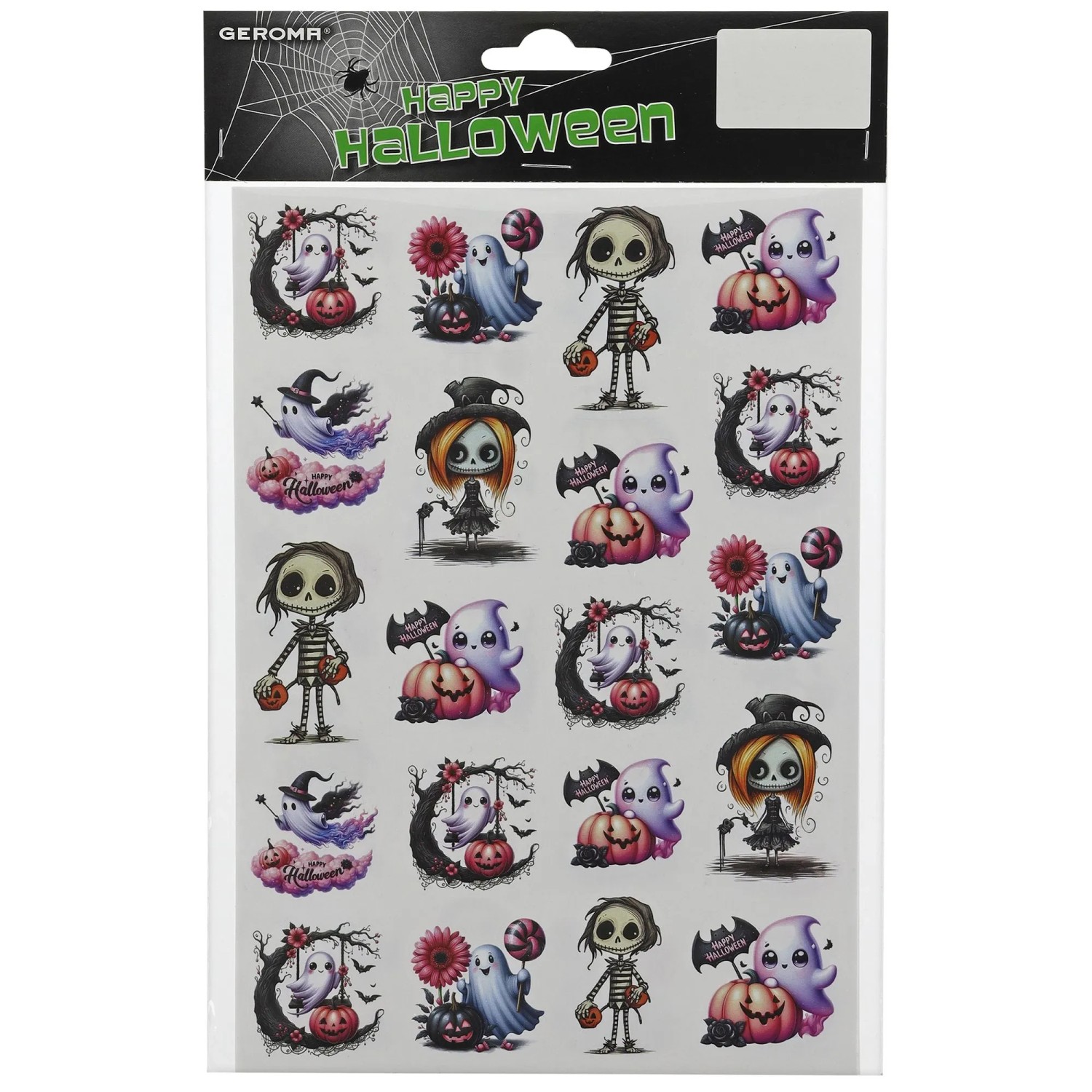 Sada samolepek Halloween, 21 cm, 2 ks