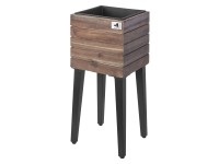 Gartenfreude Květináč Antigua, tmavě šedý, 27 x 27 x 63 cm