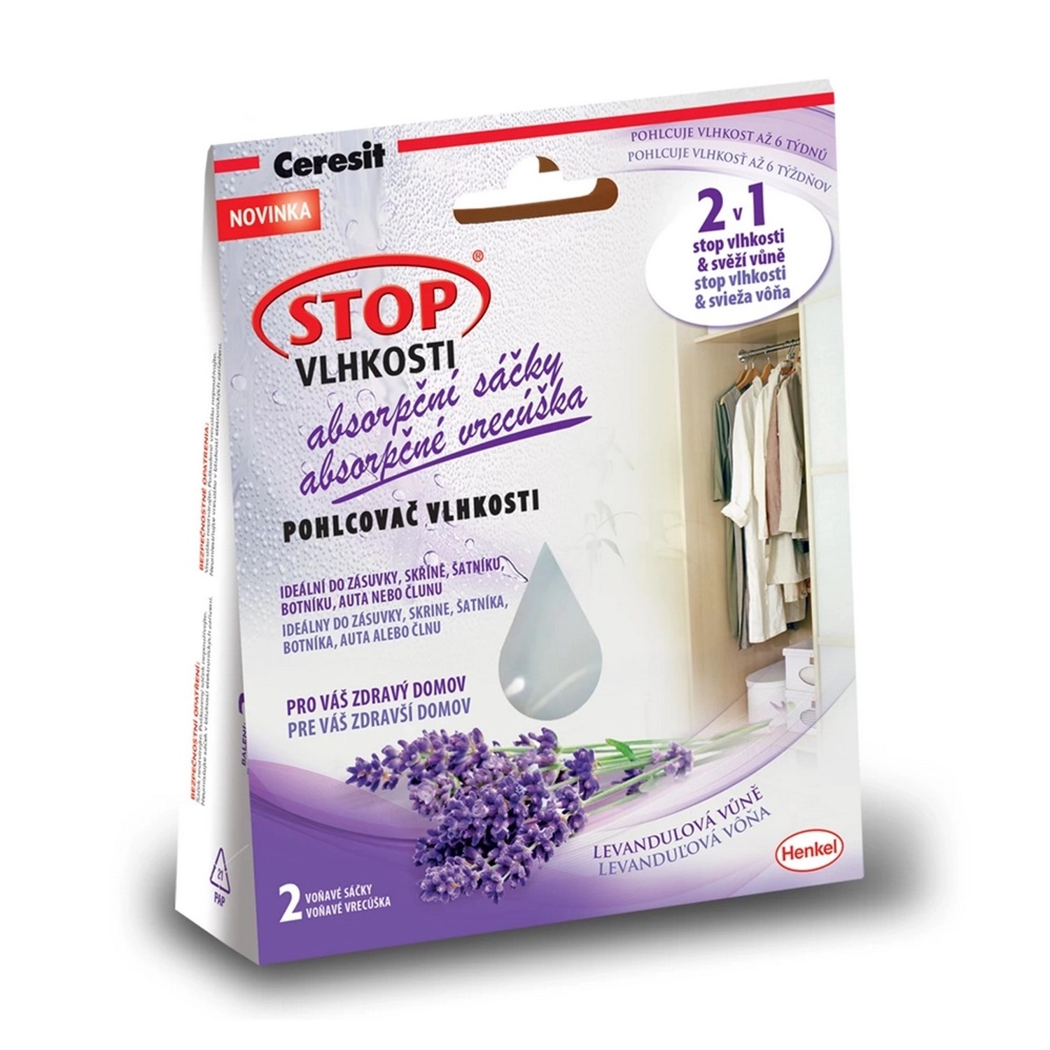 Absorpční sáčky Ceresit - levandule