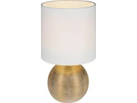 OBI Stolní lampa Pomonte zlatá 1 x E14 max. 40 W, 16 x 16 x 29 cm