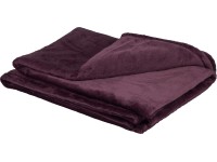 Flaušová deka Blush Bordeaux, fialová, 150 x 200 cm
