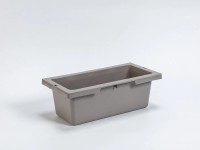 Plastia Pěstební ponk - Nádoba malá taupe 13,5 x 39,2 x 19,4 cm