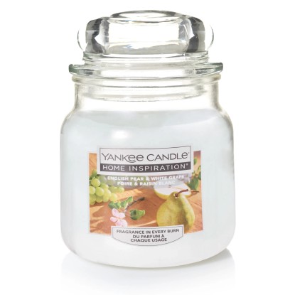 Yankee Candle Home Inspiration Svíčka, sklo English Pear&White Grape 130 x 95 mm