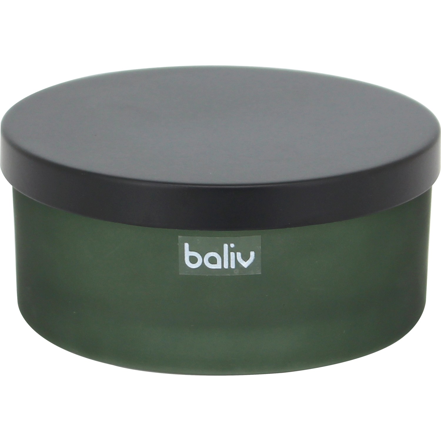 baliv Kosmetická dóza, zelená, skleněná