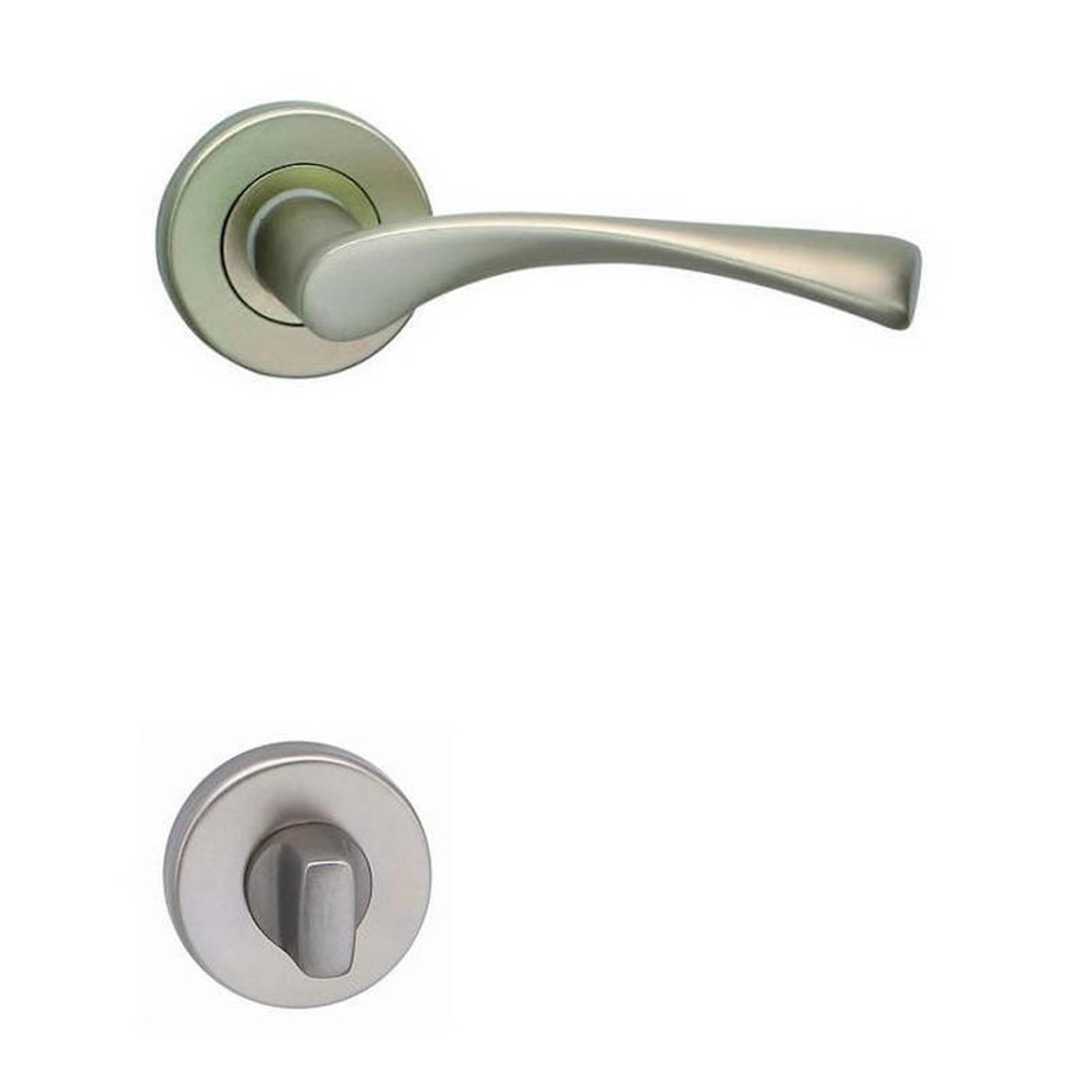 Cobra Rozetové dveřní kování GIUSSY-R WC, nerezový elox