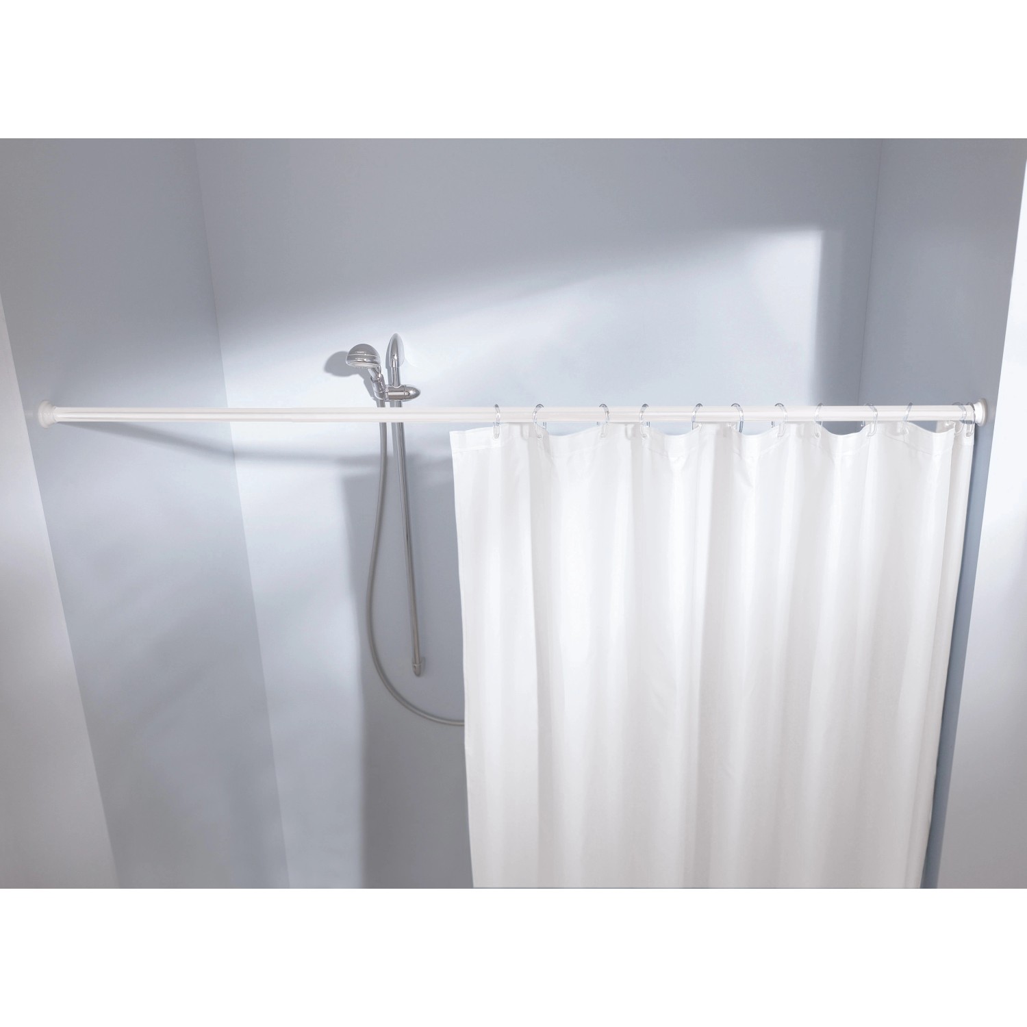 Kleine Wolke Nastavitelná sprchová tyč bílá, pr. 25 mm, 75-125 cm