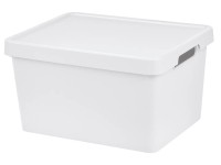 Tontarelli Úložný box MAYA L s víkem bílá, 38,5 x 33 x 54,5 cm, 16,2 l