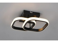 Reality Stropní LED svítidlo Kasia 7W 800lm 3000K matná černá 24 x 24 cm