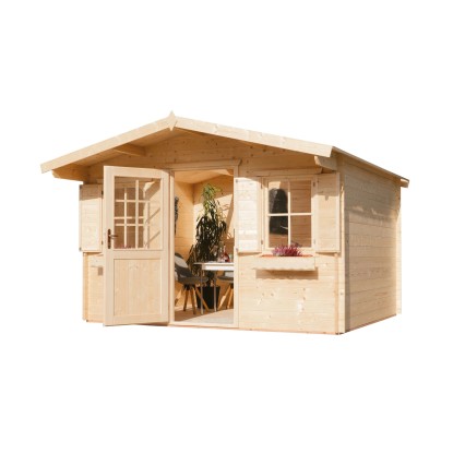 Maone Dřevěný zahradní domek Kika B2 s podlahou, 391 x 391 cm