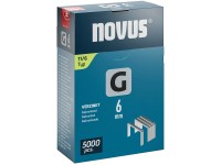 Novus Sponky z plochého drátu G 11, délka 6 mm, 5000 ks